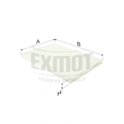 Filtr kabinowy SC 60169 - Zamiennik: WK 876.